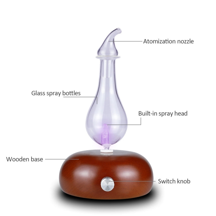 Wood Essential Oil Diffuser Aromatherapy Machine Automatic Alcohol Sprayer, Plug Specification:AU Plug(Dark Brown) - free shipping - PMC TechLife - Order now!