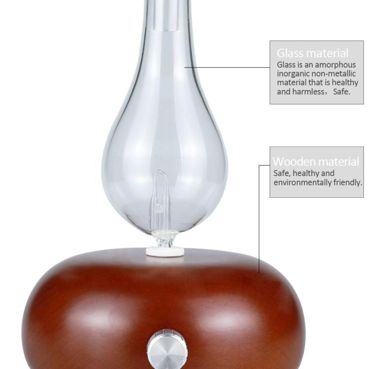 Wood Essential Oil Diffuser Aromatherapy Machine Automatic Alcohol Sprayer, Plug Specification:UK Plug(Dark Brown) - free shipping - PMC TechLife - Order now!