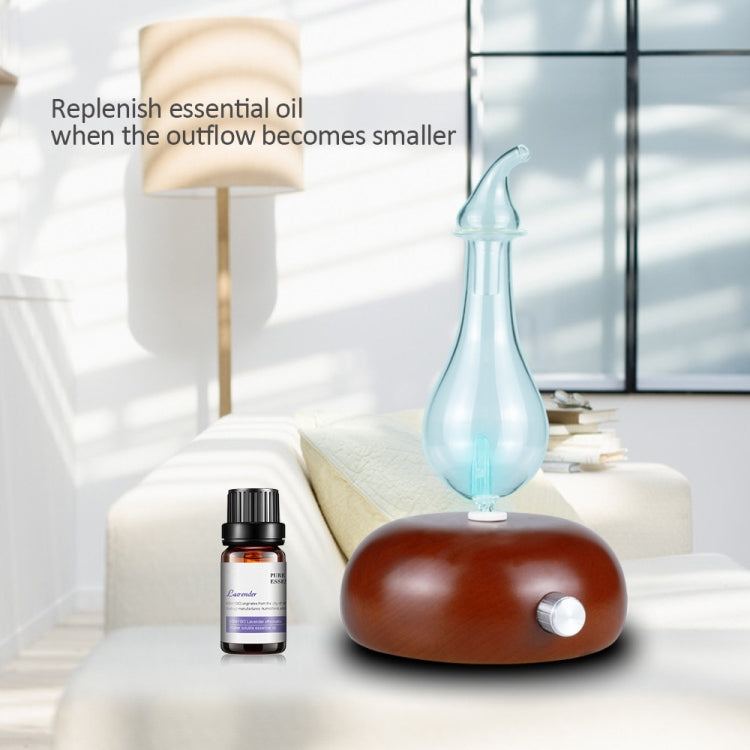 Wood Essential Oil Diffuser Aromatherapy Machine Automatic Alcohol Sprayer, Plug Specification:UK Plug(Dark Brown) - free shipping - PMC TechLife - Order now!