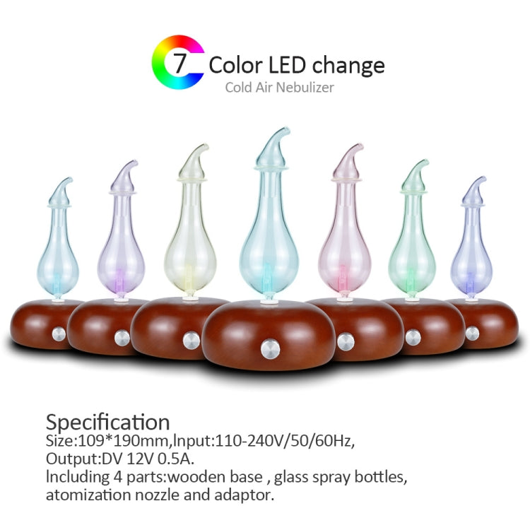 Wood Essential Oil Diffuser Aromatherapy Machine Automatic Alcohol Sprayer, Plug Specification:US Plug(Dark Brown) - free shipping - PMC TechLife - Order now!