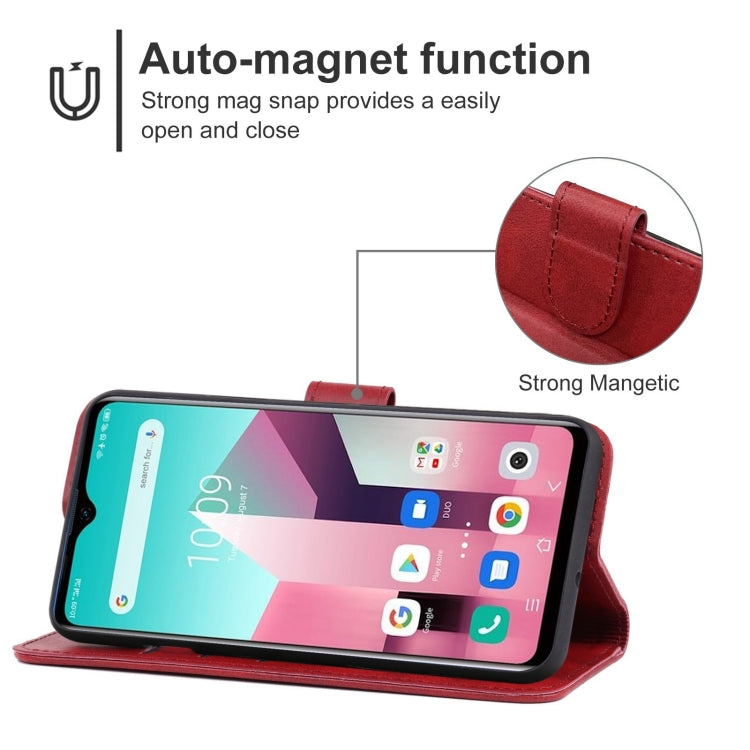 Leather Phone Case For Blackview A80 Pro / A80 Plus(Red) - Universal Leather Case by PMC Jewellery | Online Shopping South Africa | PMC Jewellery