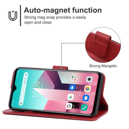 Leather Phone Case For Blackview A80 Pro / A80 Plus(Red) - Universal Leather Case by PMC Jewellery | Online Shopping South Africa | PMC Jewellery