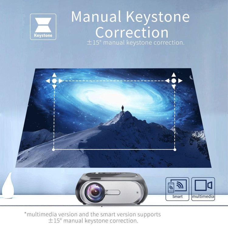 T7 1920x1080P 200 ANSI Portable Home Theater LED HD Digital Projector, Basic Version, UK Plug(Black) - LED Projector by PMC TechLife | Online Shopping South Africa | PMC TechLife | Buy Now Pay Later Mobicred