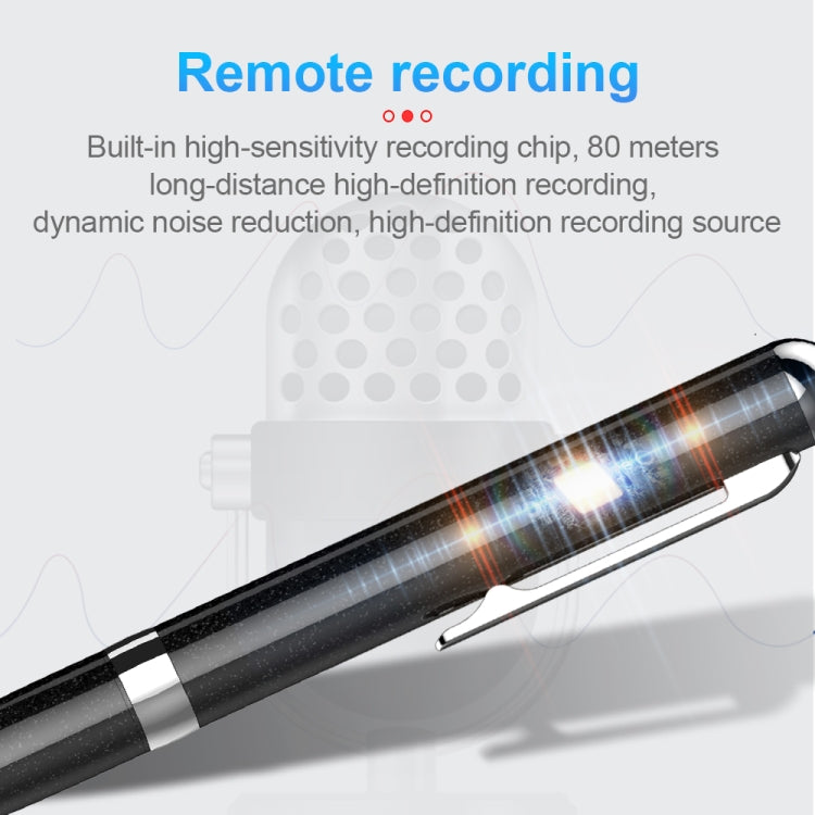 Q96 Intelligent HD Digital Noise Reduction Recording Pen, Capacity:4GB(Black) - Recording Pen by PMC TechLife | Online Shopping South Africa | PMC TechLife | Buy Now Pay Later Mobicred