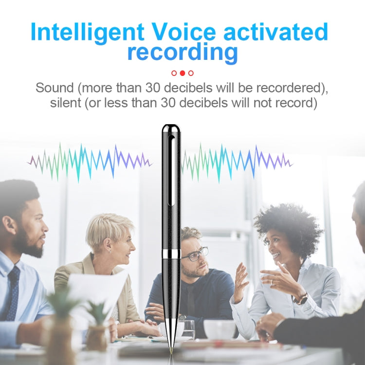 Q96 Intelligent HD Digital Noise Reduction Recording Pen, Capacity:4GB(Black) - Recording Pen by PMC TechLife | Online Shopping South Africa | PMC TechLife | Buy Now Pay Later Mobicred