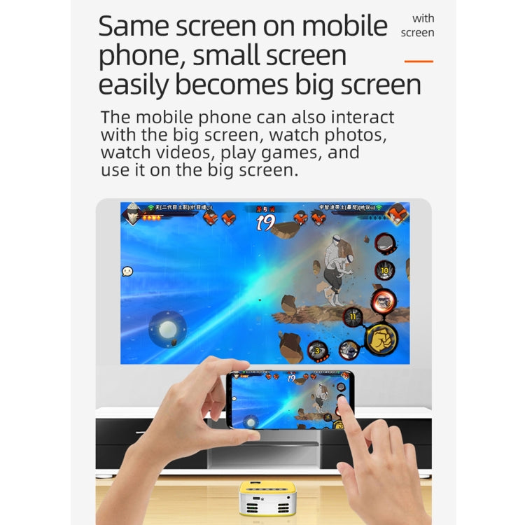 T20 320x240 400 Lumens Portable Home Theater LED HD Digital Projector, Same Screen Version, AU Plug(Black White) - LED Projector by PMC TechLife | Online Shopping South Africa | PMC TechLife | Buy Now Pay Later Mobicred