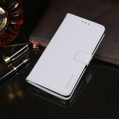 For TCL 20 R 5G idewei Crazy Horse Texture Leather Phone Case(White) - More Brand by idewei | Online Shopping South Africa | PMC Jewellery | Buy Now Pay Later Mobicred