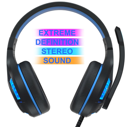 SADES MH603 3.5mm Port Adjustable Gaming Headset with Microphone(Black Blue) - Multimedia Headset by SADES | Online Shopping South Africa | PMC Jewellery | Buy Now Pay Later Mobicred