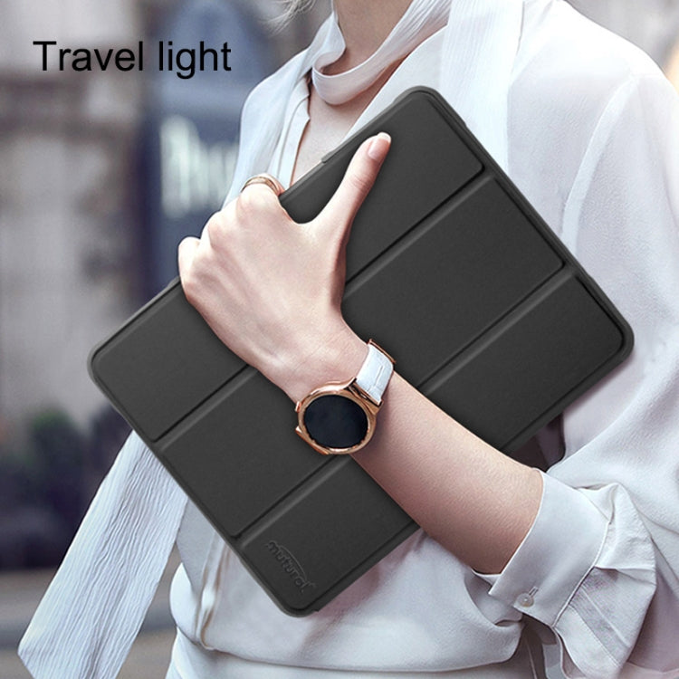 For iPad 10.2 Mutural Horizontal Flip PC + TPU + PU Leather Case with Holder & Pen Slot(Red) - free shipping - PMC TechLife - Order now!