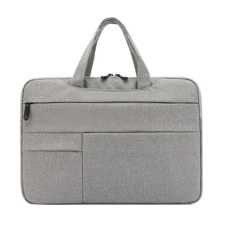 POFOKO C510 Waterproof Oxford Cloth Laptop Handbag For 12-13 inch Laptops(Grey) - 12.1 inch by POFOKO | Online Shopping South Africa | PMC Jewellery | Buy Now Pay Later Mobicred