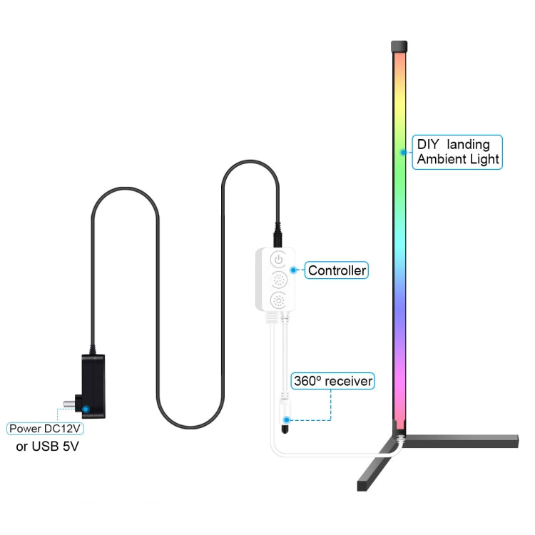GVVOOHOME LED Symphony Remote Control Floor Atmosphere Light, Power Supply:US Plug - Floor Lamps by PMc TechLife | Online Shopping South Africa | PMc TechLife | Buy Now Pay Later Mobicred