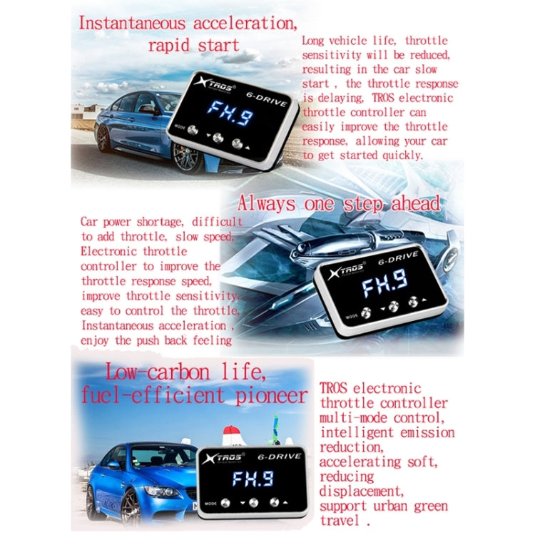 For Perodua Axia TROS TS-6Drive Potent Booster Electronic Throttle Controller - Car Modification by TROS | Online Shopping South Africa | PMC Jewellery | Buy Now Pay Later Mobicred