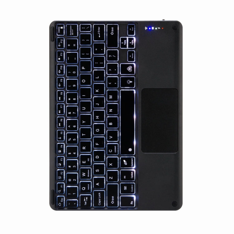 H-097CS Touch Backlight Bluetooth Keyboard Leather Case with Rear Three-fold Holder For iPad 9.7 2018 & 2017(Dark Night Green) - Universal by PMC TechLife | Online Shopping South Africa | PMC TechLife