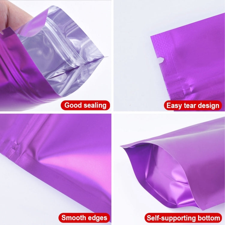 100 PCS/Set Matte Aluminum Foil Snack Stand-up Pouch, Size:9x13+3cm(White) - Preservation Supplies by PMC TechLife | Online Shopping South Africa | PMC TechLife | Buy Now Pay Later Mobicred