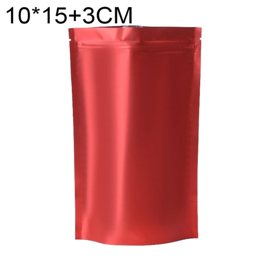 100 PCS/Set Matte Aluminum Foil Snack Stand-up Pouch, Size:10x15+3cm(Red) - Preservation Supplies by PMC Jewellery | Online Shopping South Africa | PMC Jewellery | Buy Now Pay Later Mobicred