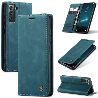 For Samsung Galaxy S22 CaseMe 013 Multifunctional Horizontal Flip Leather Phone Case(Blue) - Galaxy S22 5G Cases by CaseMe | Online Shopping South Africa | PMC Jewellery | Buy Now Pay Later Mobicred