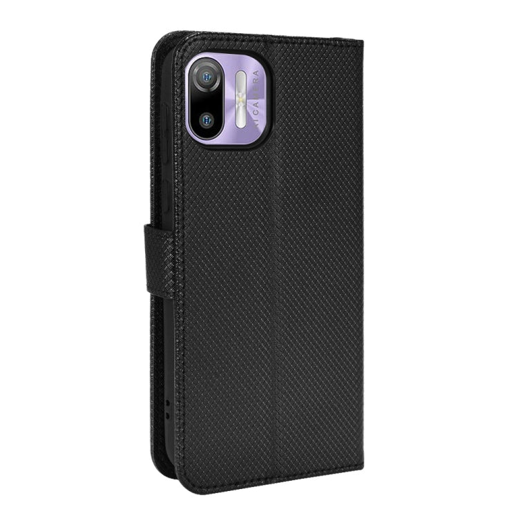 For Ulefone Note 6/ Note 6P Diamond Texture Leather Phone Case(Black) - Ulefone Cases by PMC Jewellery | Online Shopping South Africa | PMC Jewellery | Buy Now Pay Later Mobicred