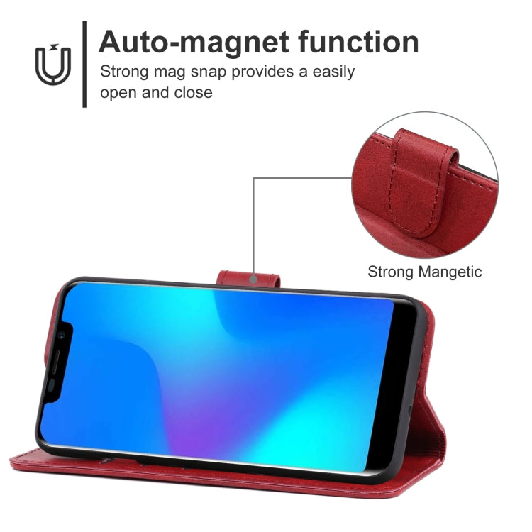 Leather Phone Case For DOOGEE X70(Red) - Doogee Cases by PMC Jewellery | Online Shopping South Africa | PMC Jewellery | Buy Now Pay Later Mobicred