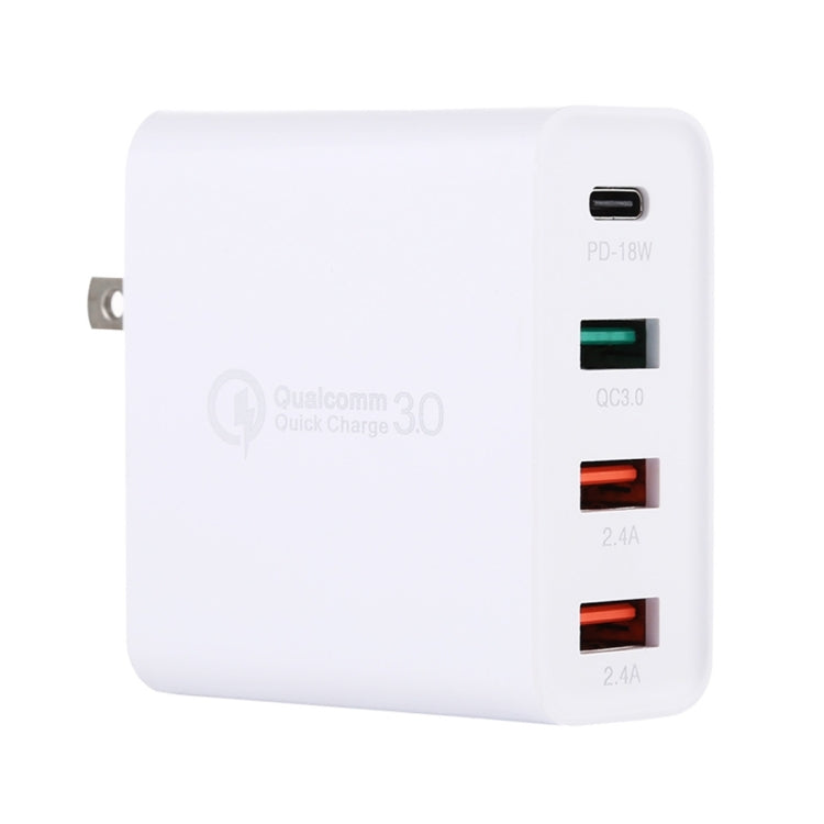 A3 PD 18W USB-C / Type-C + QC3.0 USB + Dual USB Interface Travel Charger - free shipping - PMC Jewellery - Order now!