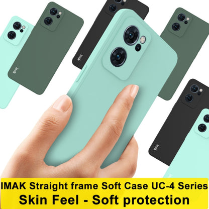 For OPPO Reno7 5G imak UC-4 Series Straight Edge TPU Soft Protective Case(Light Cyan) - OPPO Cases by imak | Online Shopping South Africa | PMC Jewellery | Buy Now Pay Later Mobicred