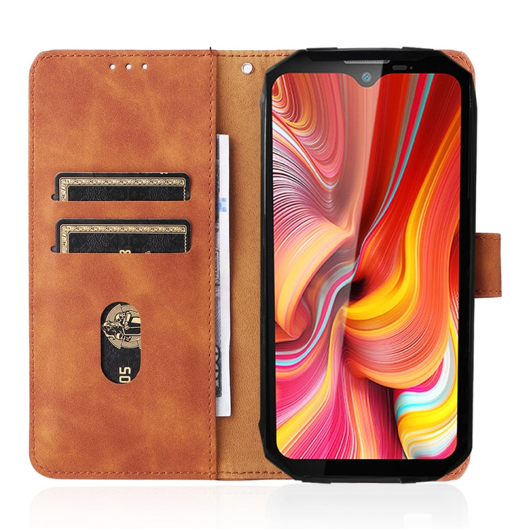 For DOOGEE S96 Pro Skin Feel Magnetic Buckle Calf Texture PU Phone Case(Brown) - Doogee Cases by PMC Jewellery | Online Shopping South Africa | PMC Jewellery | Buy Now Pay Later Mobicred