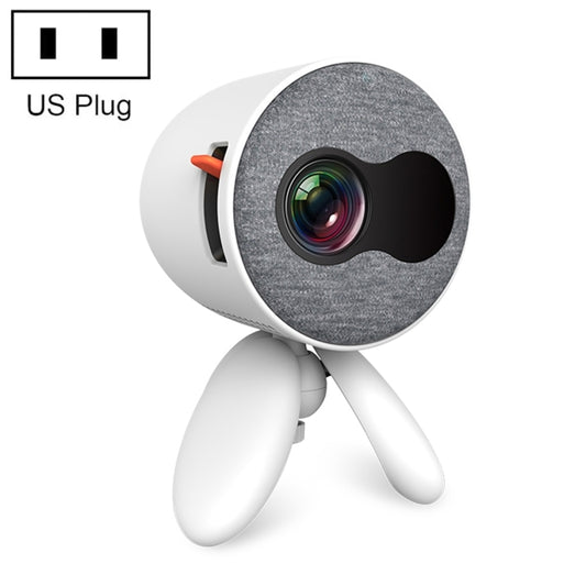 YG220 Same Screen Version Children Projector Mini LED Portable Home Speaker Projector, Plug Type:US Plug(White) - Mini Projector by PMC Jewellery | Online Shopping South Africa | PMC Jewellery | Buy Now Pay Later Mobicred