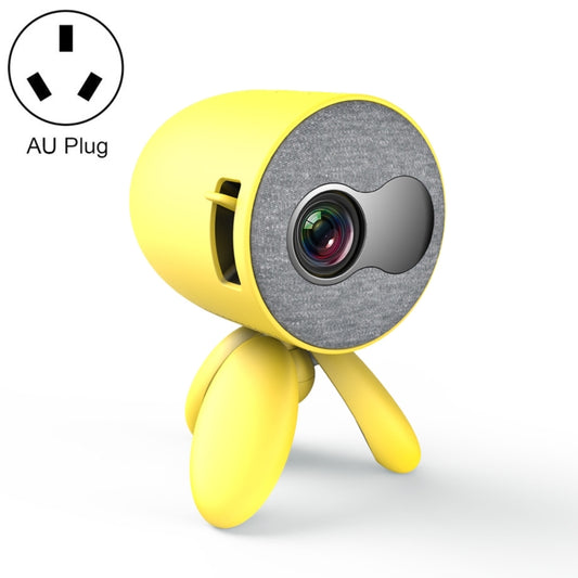 YG220 Same Screen Version Children Projector Mini LED Portable Home Speaker Projector, Plug Type:AU Plug(Yellow) - Mini Projector by PMC Jewellery | Online Shopping South Africa | PMC Jewellery | Buy Now Pay Later Mobicred