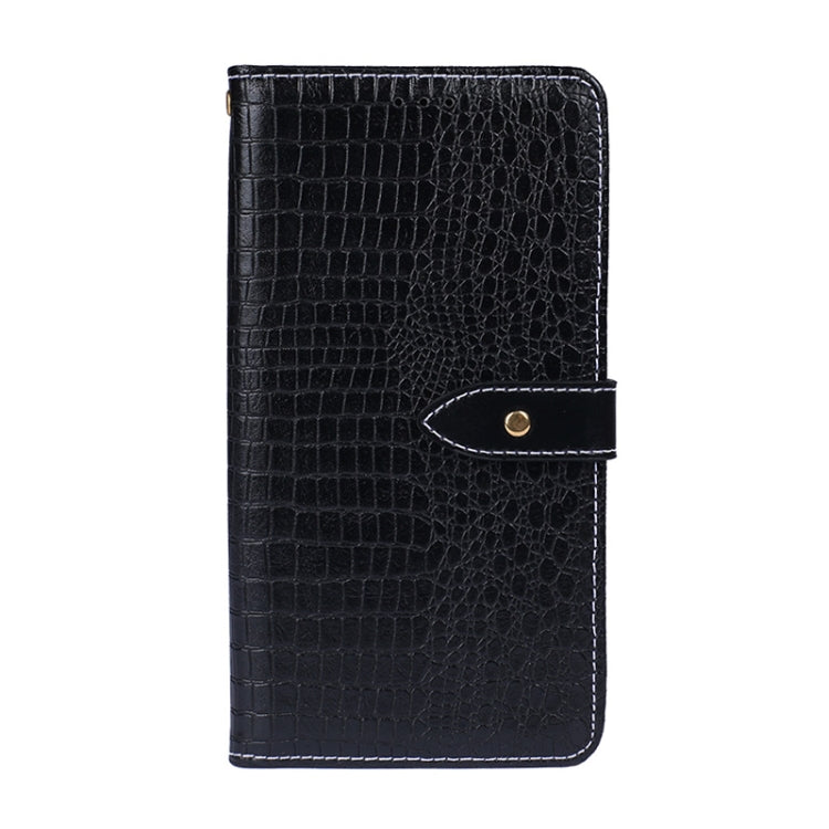 For TCL 20Y idewei Crocodile Texture Horizontal Flip Leather Phone Case(Black) - TCL by idewei | Online Shopping South Africa | PMC Jewellery | Buy Now Pay Later Mobicred