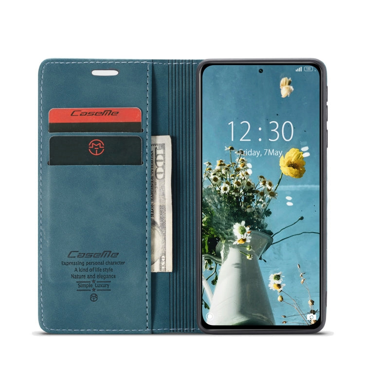 For Xiaomi Redmi K40 / K40 Pro / Poco F3／Mi 11i／Mi 11X／Mi 11X Pro CaseMe 013 Multifunctional Leather Phone Case(Blue) - Xiaomi Cases by CaseMe | Online Shopping South Africa | PMC Jewellery | Buy Now Pay Later Mobicred