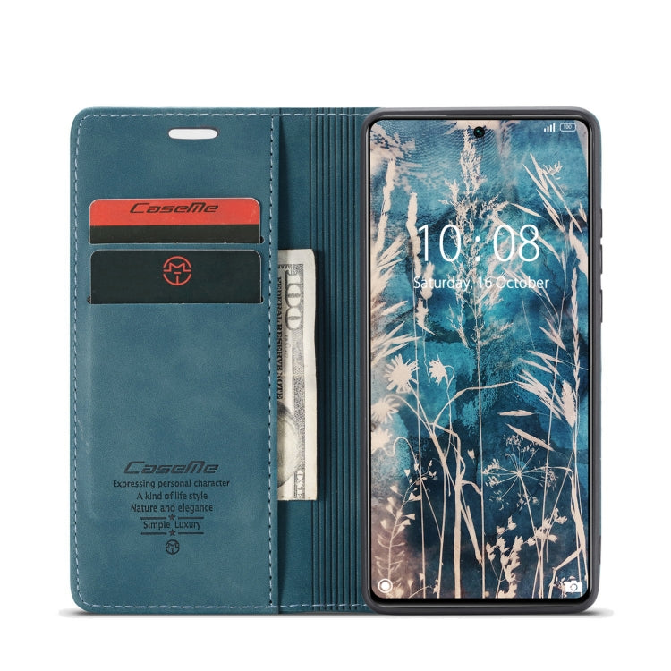 For Xiaomi Mi 11T / 11T Pro CaseMe 013 Multifunctional Leather Phone Case(Blue) - free shipping - PMC Jewellery - Order now!