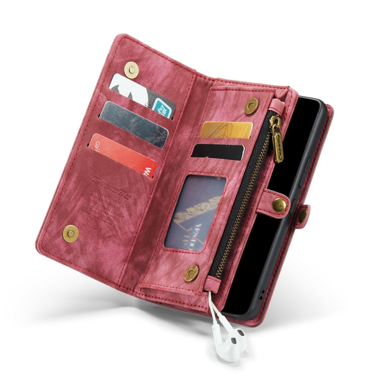 For Samsung Galaxy A53 5G CaseMe-008 Detachable Multifunctional Horizontal Flip Leather Case(Red) - free shipping - PMC Jewellery - Order now!