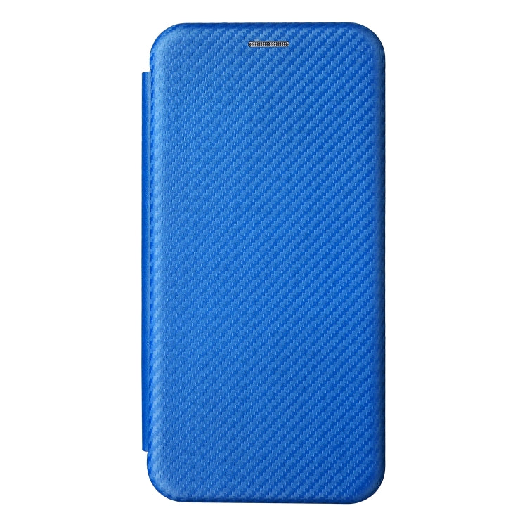 For Ulefone Note 13P Carbon Fiber Texture Horizontal Flip PU Phone Case(Blue) - Ulefone Cases by PMC Jewellery | Online Shopping South Africa | PMC Jewellery | Buy Now Pay Later Mobicred