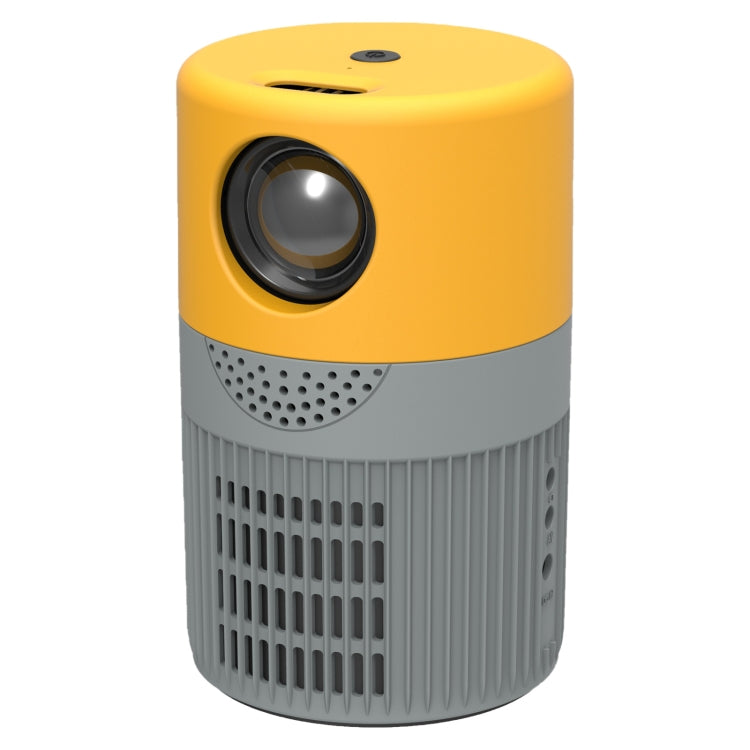 T400 100 inch Screen 3000 Lumens LED Mini Projector, Plug Type:UK Plug(Grey Yellow) - Mini Projector by PMC Jewellery | Online Shopping South Africa | PMC Jewellery | Buy Now Pay Later Mobicred