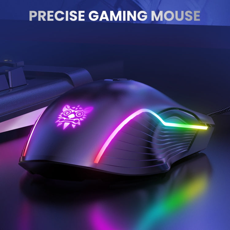 ONIKUMA CW905 RGB Lighting Wired Mouse(Black) - Wired Mice by ONIKUMA | Online Shopping South Africa | PMC Jewellery | Buy Now Pay Later Mobicred