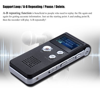 SK-012 4GB USB Dictaphone Digital Audio Voice Recorder with WAV MP3 Player VAR Function(Black) - Other Style by PMC Jewellery | Online Shopping South Africa | PMC Jewellery | Buy Now Pay Later Mobicred