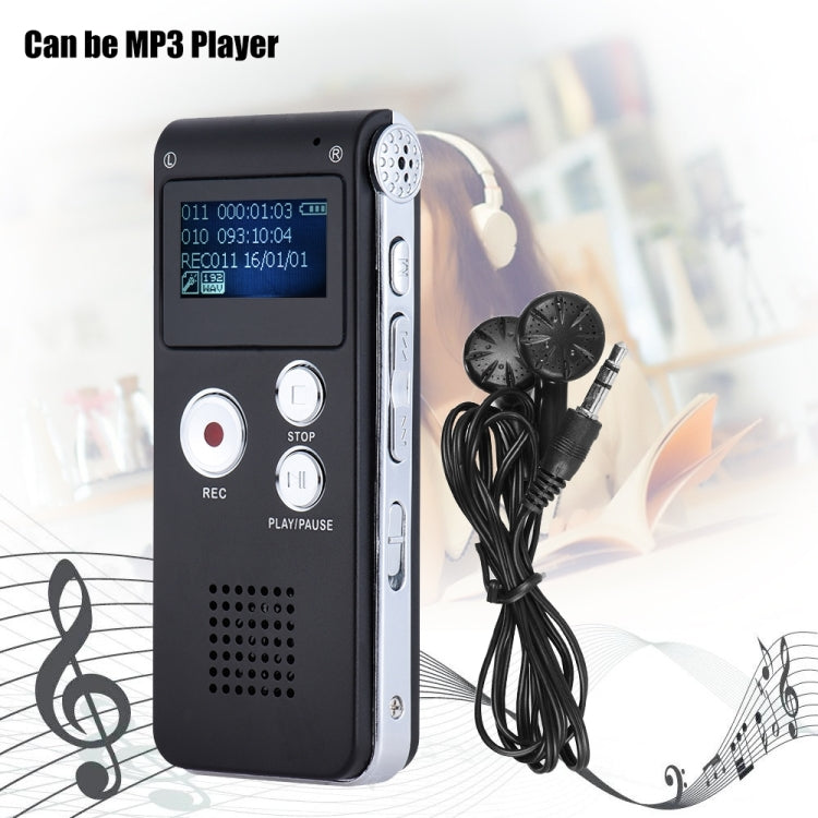 SK-012 4GB USB Dictaphone Digital Audio Voice Recorder with WAV MP3 Player VAR Function(Black) - Other Style by PMC TechLife | Online Shopping South Africa | PMC TechLife | Buy Now Pay Later Mobicred