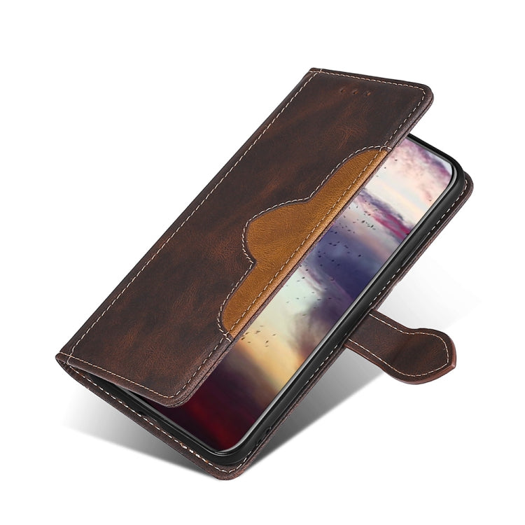 For Blackview A55 Skin Feel Straw Hat Magnetic Buckle Leather Phone Case(Brown) - More Brand by PMC Jewellery | Online Shopping South Africa | PMC Jewellery | Buy Now Pay Later Mobicred