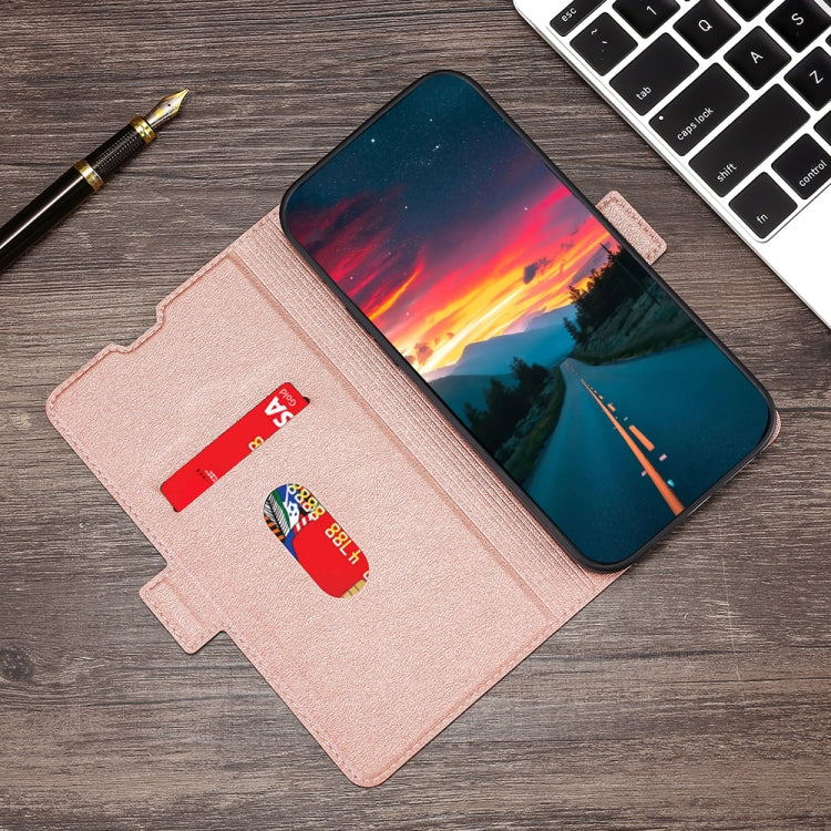 For Huawei P9 Ultra-thin Voltage Side Buckle PU + TPU Leather Phone Case(Rose Gold) - Huawei Cases by PMC TechLife | Online Shopping South Africa | PMC TechLife