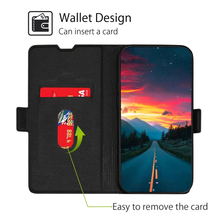 For Huawei P9 Lite Ultra-thin Voltage Side Buckle PU + TPU Leather Phone Case(Black) - free shipping - PMC TechLife - Order now!