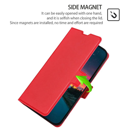 For Doogee X95 Ultra-thin Voltage Side Buckle PU + TPU Leather Phone Case(Red) - More Brand by PMC Jewellery | Online Shopping South Africa | PMC Jewellery | Buy Now Pay Later Mobicred