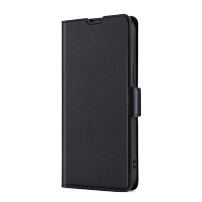 For Blackview A60 Pro Ultra-thin Voltage Side Buckle PU + TPU Leather Phone Case(Black) - More Brand by PMC Jewellery | Online Shopping South Africa | PMC Jewellery