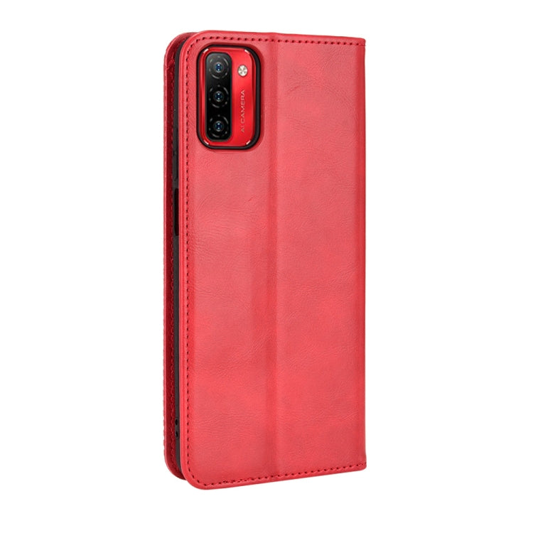 For Ulefone Note 12P Magnetic Buckle Retro Texture Leather Phone Case(Red) - Ulefone Cases by PMC Jewellery | Online Shopping South Africa | PMC Jewellery | Buy Now Pay Later Mobicred