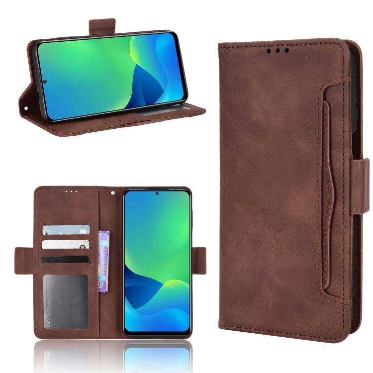 For Ulefone Note 13P Skin Feel Calf Pattern Leather Phone Case(Brown) - Ulefone Cases by PMC Jewellery | Online Shopping South Africa | PMC Jewellery | Buy Now Pay Later Mobicred