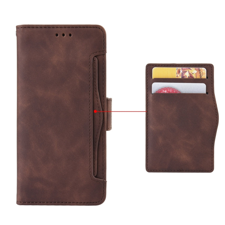 For Ulefone Note 13P Skin Feel Calf Pattern Leather Phone Case(Brown) - Ulefone Cases by PMC Jewellery | Online Shopping South Africa | PMC Jewellery | Buy Now Pay Later Mobicred