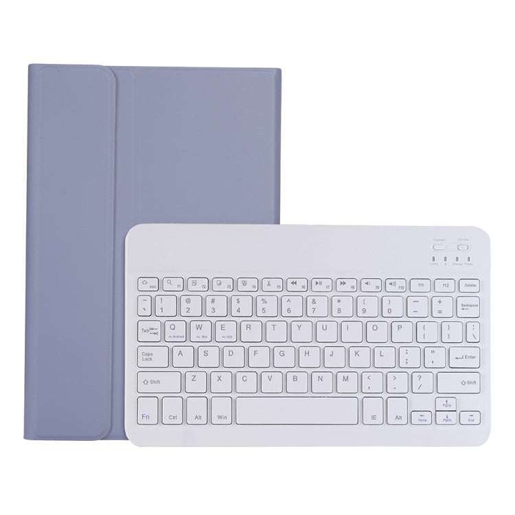 A08 Candy Color Ultra Thin Bluetooth Keyboard Leather Case For Samsung Galaxy Tab A8 10.5 2021 SM-X200 / SM-X205(Purple) - Samsung Keyboard by PMC TechLife | Online Shopping South Africa | PMC TechLife