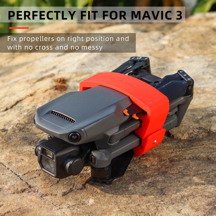 Sunnylife M3-SJ359 Silicone Paddle Storage Holder Beam Propeller for DJI Mavic 3(Black) - Others by Sunnylife | Online Shopping South Africa | PMC Jewellery | Buy Now Pay Later Mobicred