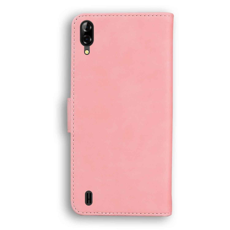 For Blackview A60 Skin Feel Pure Color Flip Leather Phone Case(Pink) - More Brand by PMC Jewellery | Online Shopping South Africa | PMC Jewellery | Buy Now Pay Later Mobicred