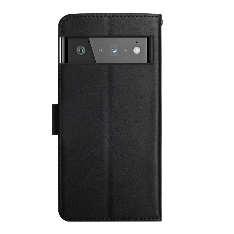 For Google Pixel 6 Genuine Leather Fingerprint-proof Horizontal Flip Phone Case(Black) - Google Cases by PMC TechLife | Online Shopping South Africa | PMC TechLife | Buy Now Pay Later Mobicred