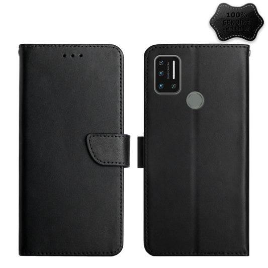 For UMIDIGI A7 Pro Genuine Leather Fingerprint-proof Flip Phone Case(Black) - More Brand by PMC Jewellery | Online Shopping South Africa | PMC Jewellery | Buy Now Pay Later Mobicred