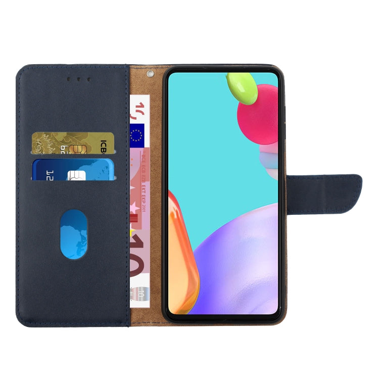 For OnePlus 10 Pro Genuine Leather Fingerprint-proof Horizontal Flip Phone Case(Blue) - OnePlus Cases by PMC TechLife | Online Shopping South Africa | PMC TechLife | Buy Now Pay Later Mobicred